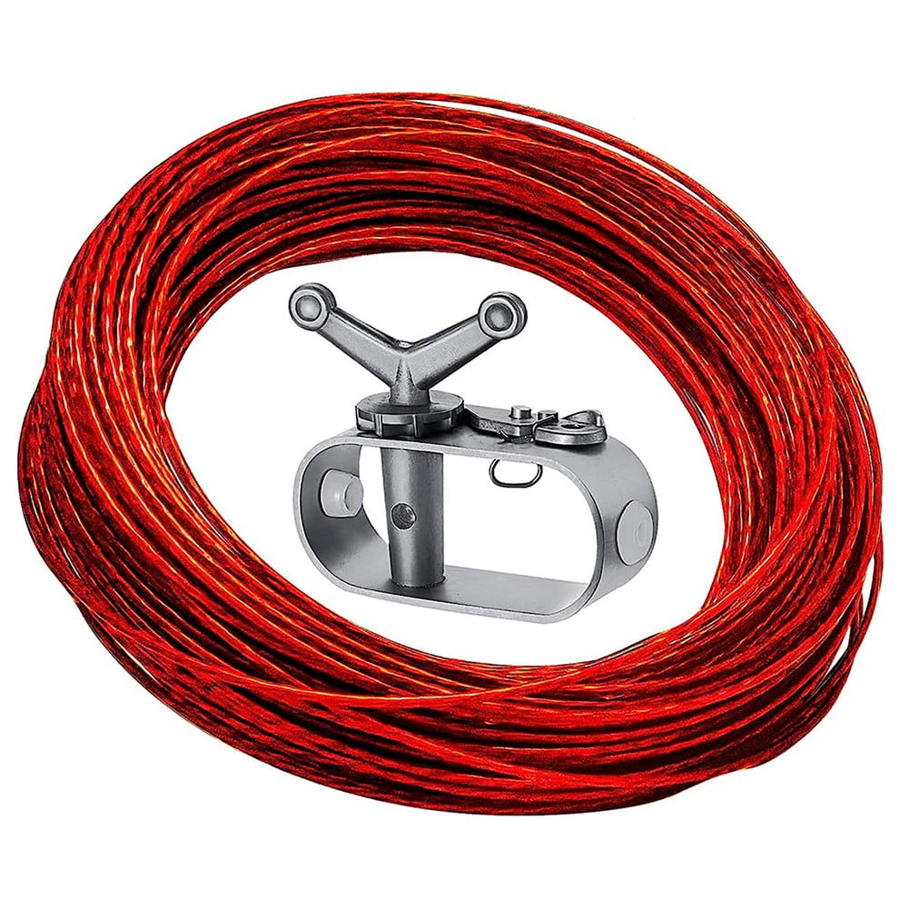 Kairuite Winter Pool Cover Cable Winch Cover Cable Ratchet for Above