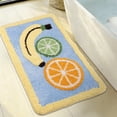 thumbnail image 1 of Kaisaatti Lemons Fruits Multicolor Microfiber Bath Rugs, 19.7" x 31.5", Non-Slip Backing, 1 of 7
