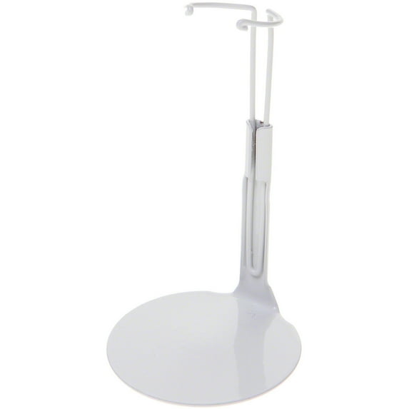 Kaiser 1101 White Adjustable Doll Stand, fits 5 to 6 inch Dolls, waist width adjusts from 0.75 to 1 inches, Pack of 12