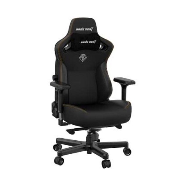 Kaiser 3 Black Leather Gaming Chair XL Premium Ergonomic Gamer Chair