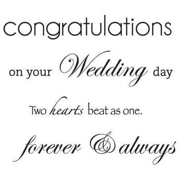 Kaiser Craft Mini Clear Stamp Wedding Words