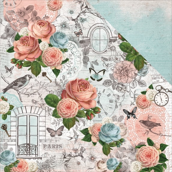 Kaiser Craft Ooh La La Collection Double Sided Paper C Est La Vie