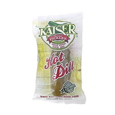 Kaiser Hot Dill Pickles - 12 Pouches