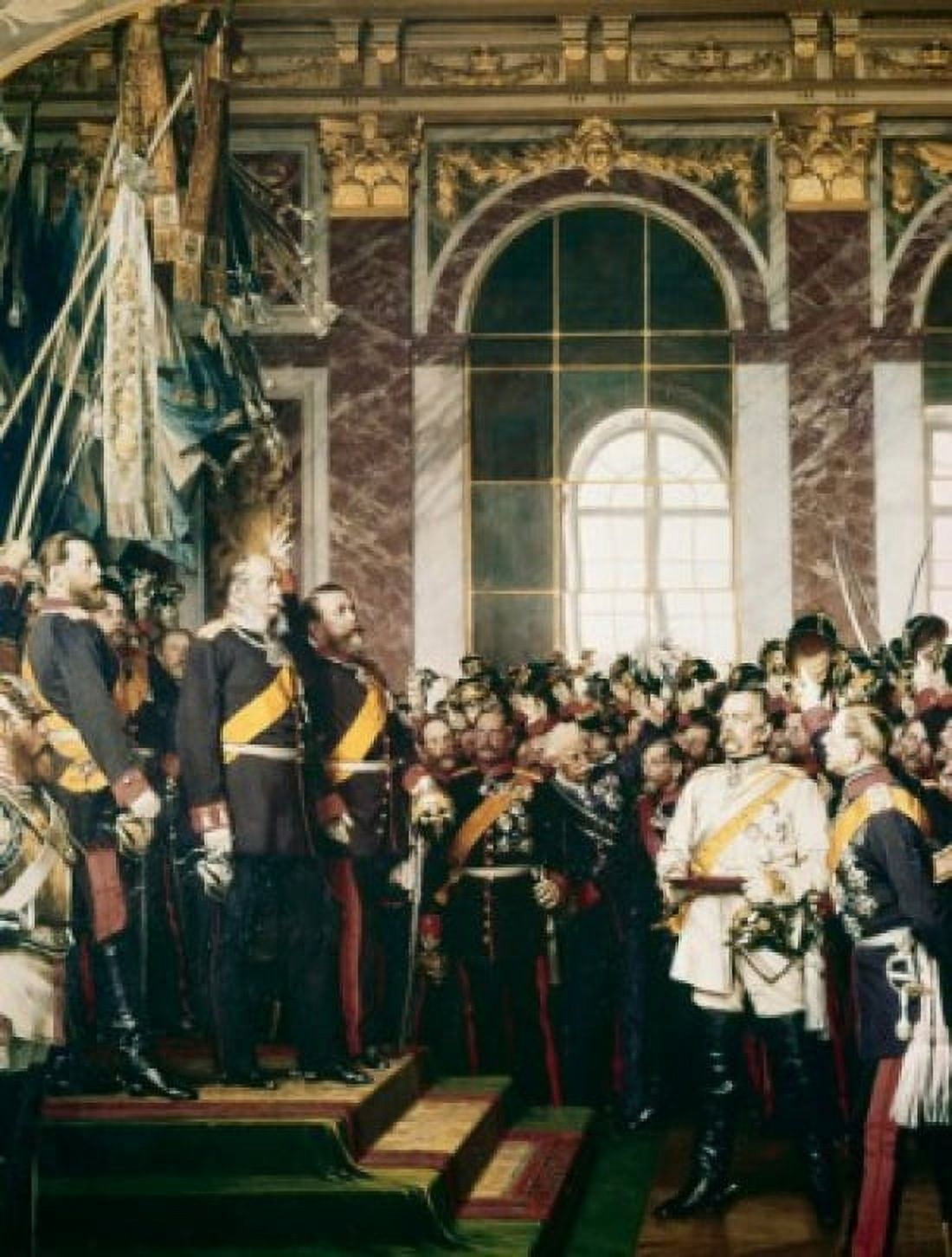 Kaiser In Versailles The Werner Anton Alexander von (1843-1915German) Canvas Art - Anton Alexander von Werner (18 x 24)