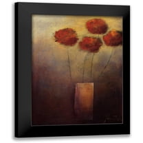 Kaiser, Jutta 12x14 Black Modern Framed Museum Art Print Titled - Flowers For Me