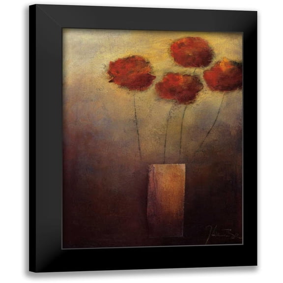 Kaiser, Jutta 12x14 Black Modern Framed Museum Art Print Titled - Flowers For Me