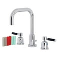 thumbnail image 1 of Kaiser Widespread Bathroom Faucet with Brass Pop-Up, Polished Chrome, 1 of 1
