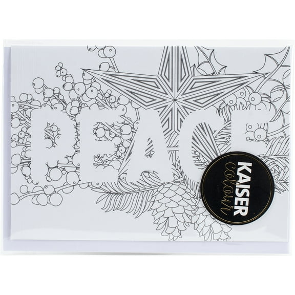 KaiserColour C6 Gift Card W/Envelope 4.5"X6.4"-Peace