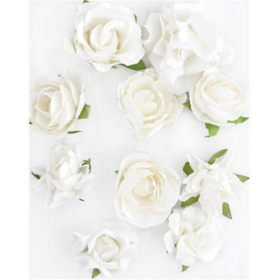 Kaisercraft 465721 Paper Blooms-Coconut