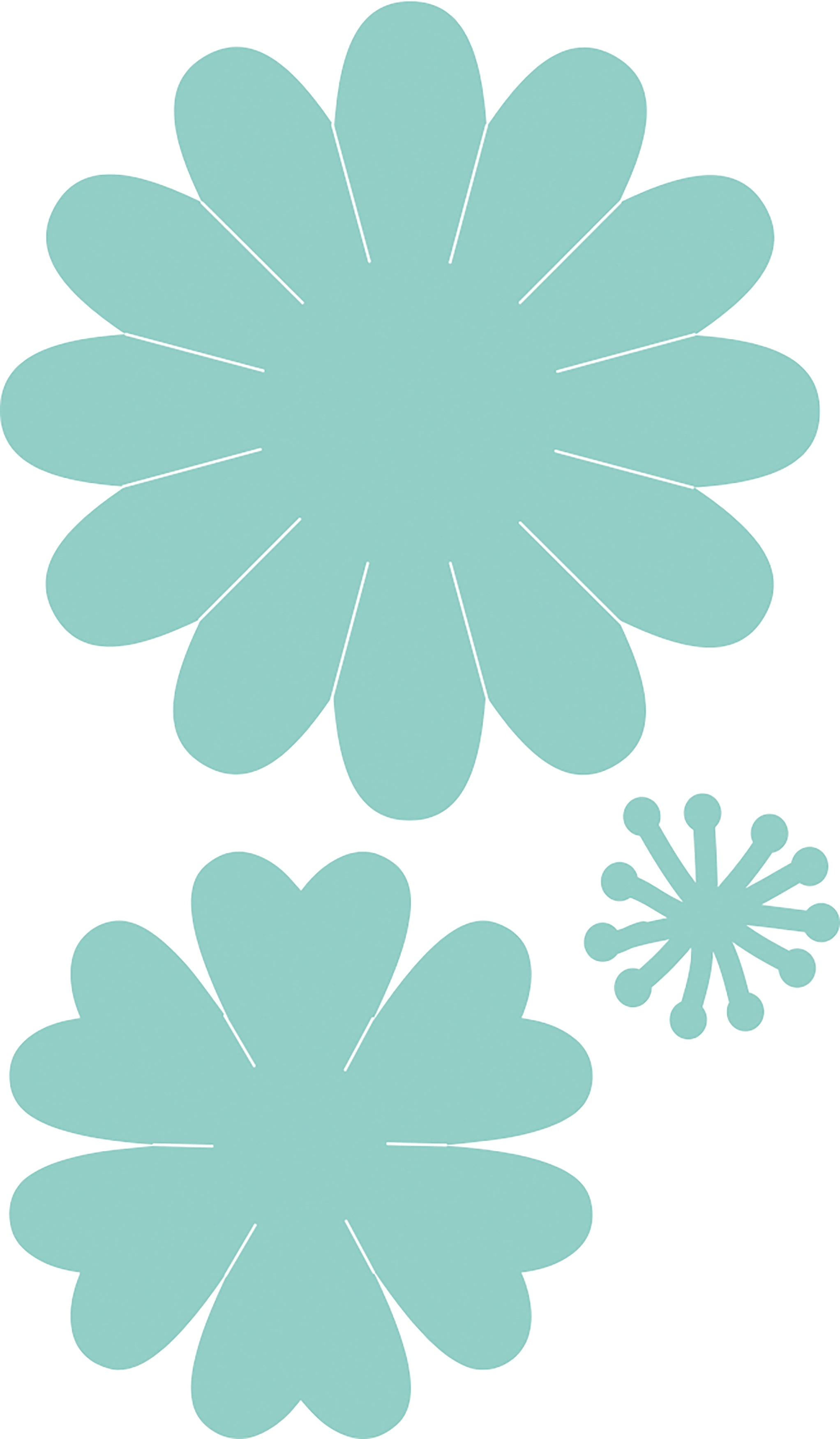 Kaisercraft Fustella Decorative Die Poinsettia - Set Di 3 Fustelle In Metallo Per Crafting - Dimensioni Variabili - 4