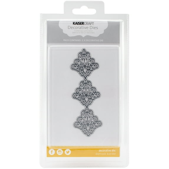 Kaisercraft Die, Damask Border, 5" x 1.25"