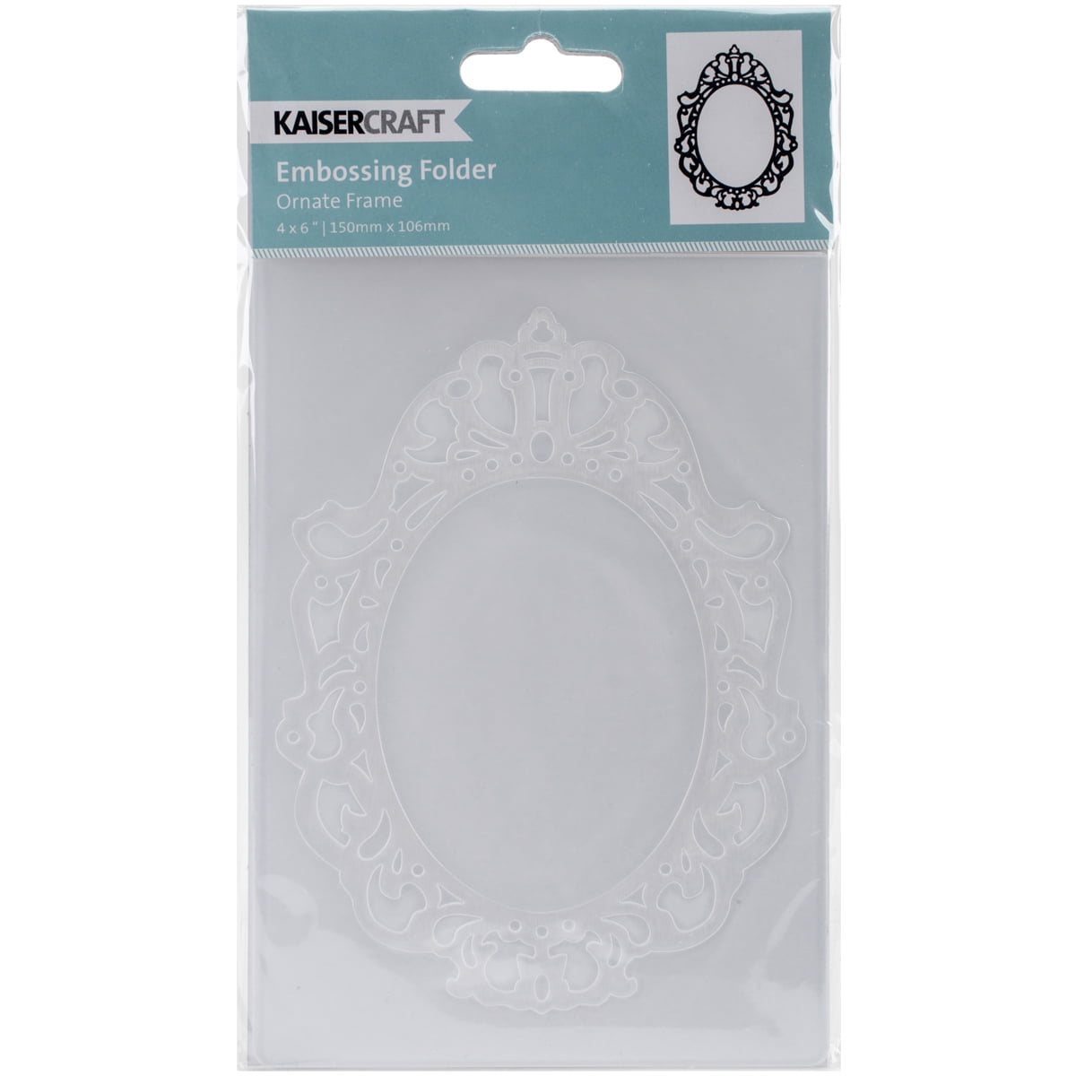 Kaisercraft Embossing Folder, 4" x 6", Ornate Frame