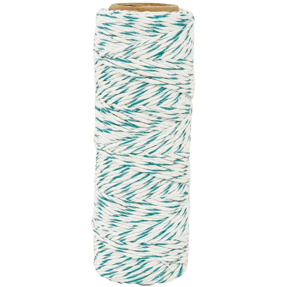Kaisercraft LDB1063 Turquoise Lucky Dip Metallic Hemp Cord - 1.0mm x 54m