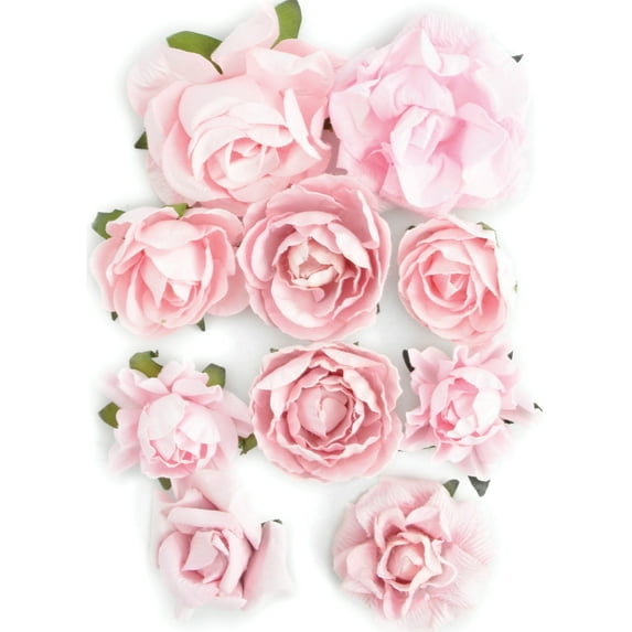 Kaisercraft Paper Blooms 10/Pkg-Fairy Floss, 1" - 1.5"
