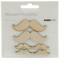 thumbnail image 1 of Kaisercraft Wood Flourishes 6/Pkg-Mustaches, 1 of 2