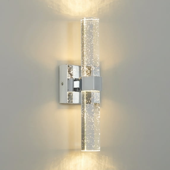 Kaiste Bathroom Wall Light Modern Integrated LED Wall Sconce for Bedroom Living Room - Sliver