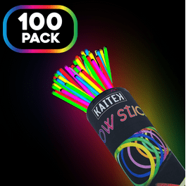 Glow Mind 500 Glow Sticks Bulk Party Supplies - Glow in The Dark Fun Party Pack with 8' Glowsticks and Connectors for Bracelets and Necklaces for Kids