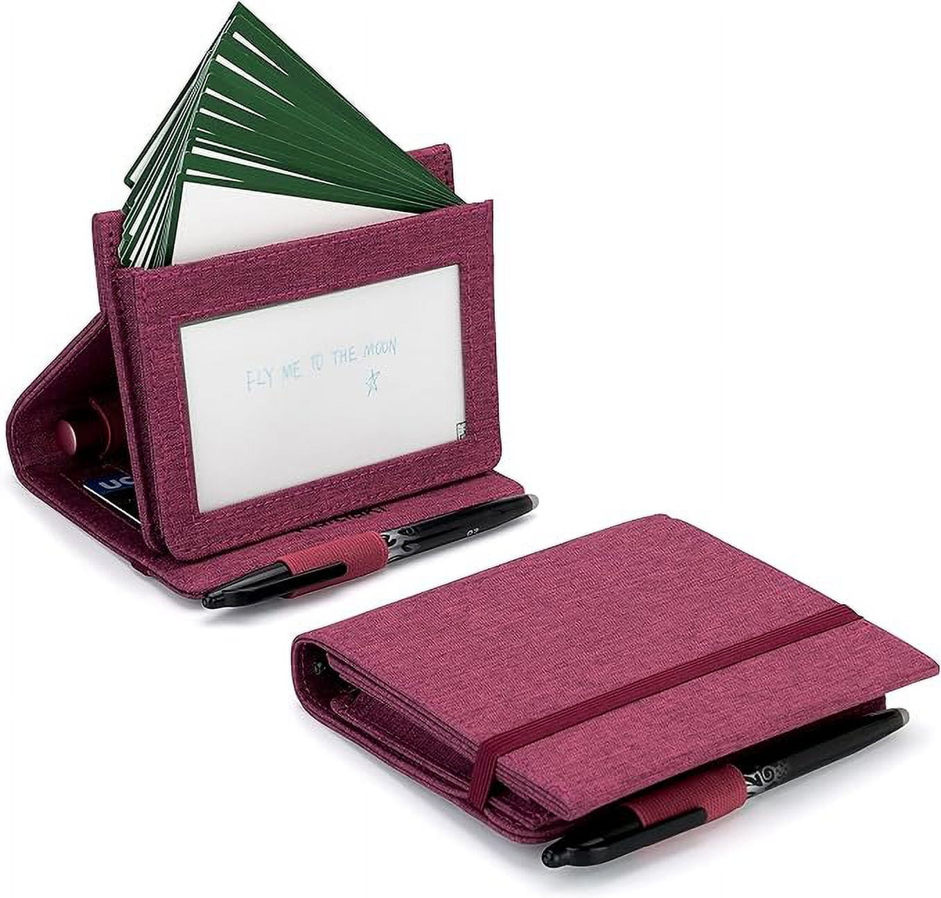 Index Card Holder Purple, 3x5 Note Flash Card Organizer Case, File Box with  5 Dividers, Notecard Box Holds 100 Cards, Also Available in Red, Blue,  Green, Pink, Grey, 4 Pack – By Enday 
