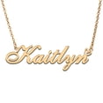 thumbnail image 1 of Kaitlyn Custom Name Necklace Customized Personalized Plated Name Necklace for Mother Daughter Friendship Women Valentine's Day Christmas Birthday New Year Gold, 1 of 7