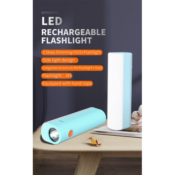 Kaito KA168 Mini LED Flashlight with Sidelight and SOS Portable and Rechargeable