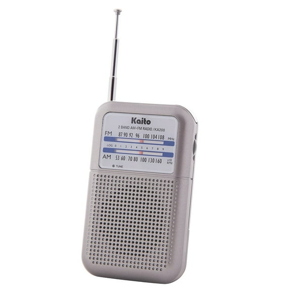 Panasonic RF-P50 Pocket AM/FM Radio, Silver, Portable & Battery ...