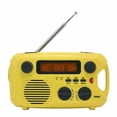 thumbnail image 1 of Kaito KA580 Emergency Radio with Solar Dynamo Crank AM FM NOAA Weather Receiver - Yellow, 1 of 6