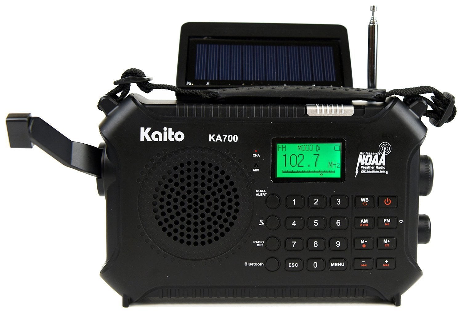 Kaito KA700 AM FM NOAA Weather Radio with Build in Recorder Bluetooth