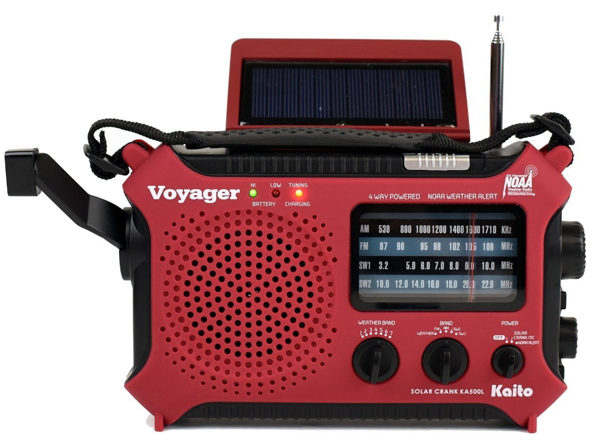 Kaito Portable AM/FM Radios, Red, KA500L