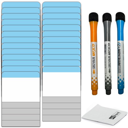 Kaizen Board Magnetic Labels Type 2 for Mapping Value-Streams, 25 Pack. Project Management Planning Cards for Kaizen Boards (25 Pack, 25, Count)