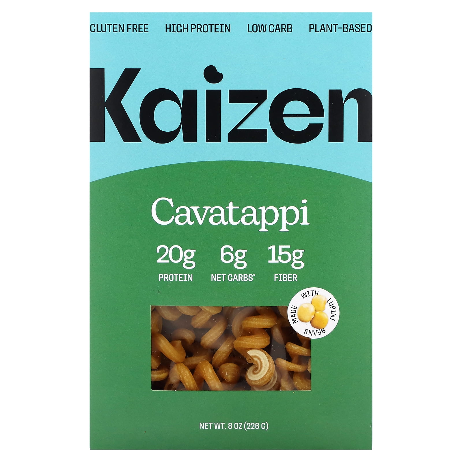 Kaizen Cavatappi Keto Pasta, Low Carb, High Protein, Gluten-Free