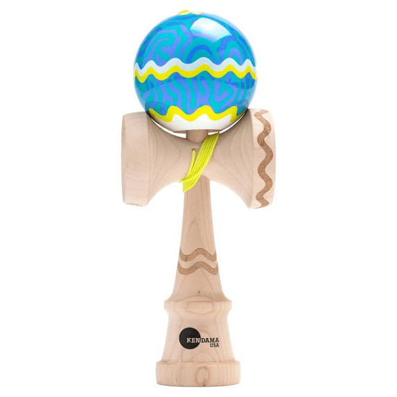 Kaizen Kendama - Coral Purple and Aqua