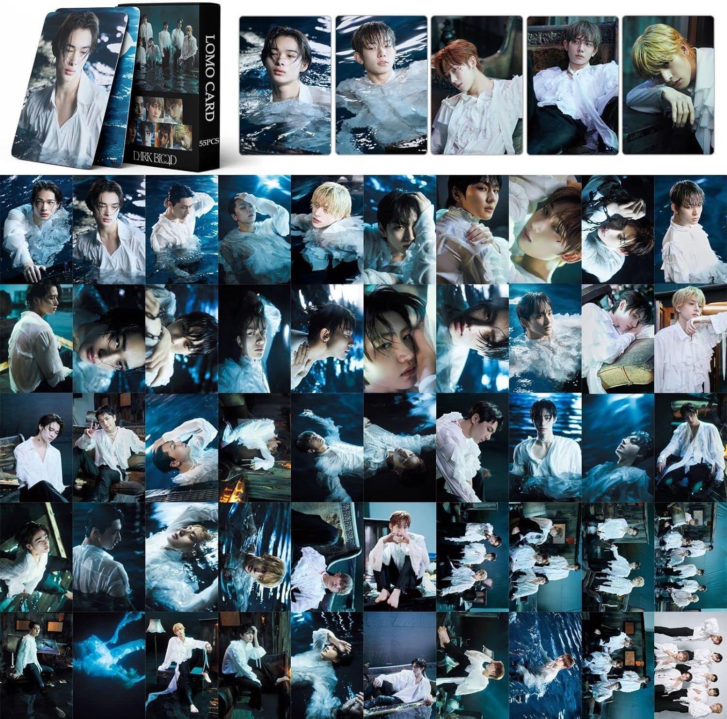 タレントカード enhypen holiday collection 7pcs/Set ENHYPEN Christmas Photo Cards Self Made . Photocard