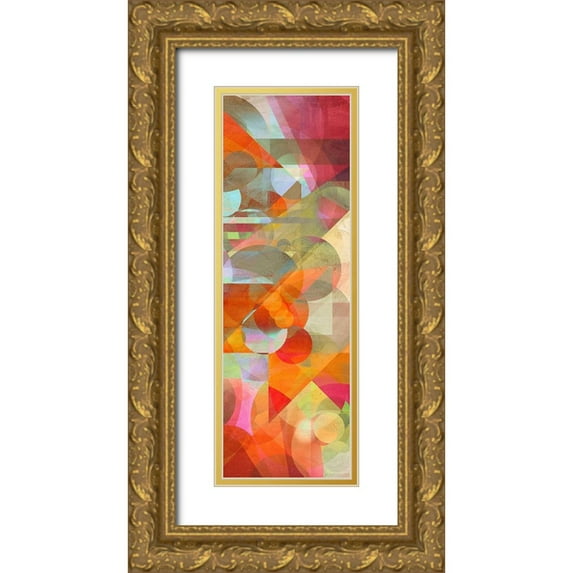 Kaj, Rama 11x24 Gold Ornate Wood Framed with Double Matting Museum Art Print Titled - Colorfall II