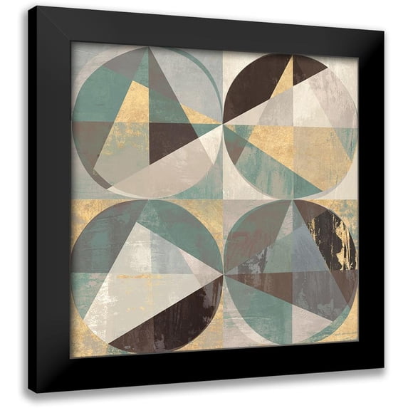 Kaj, Rama 12x12 Black Modern Framed Museum Art Print Titled - Jade and Gold