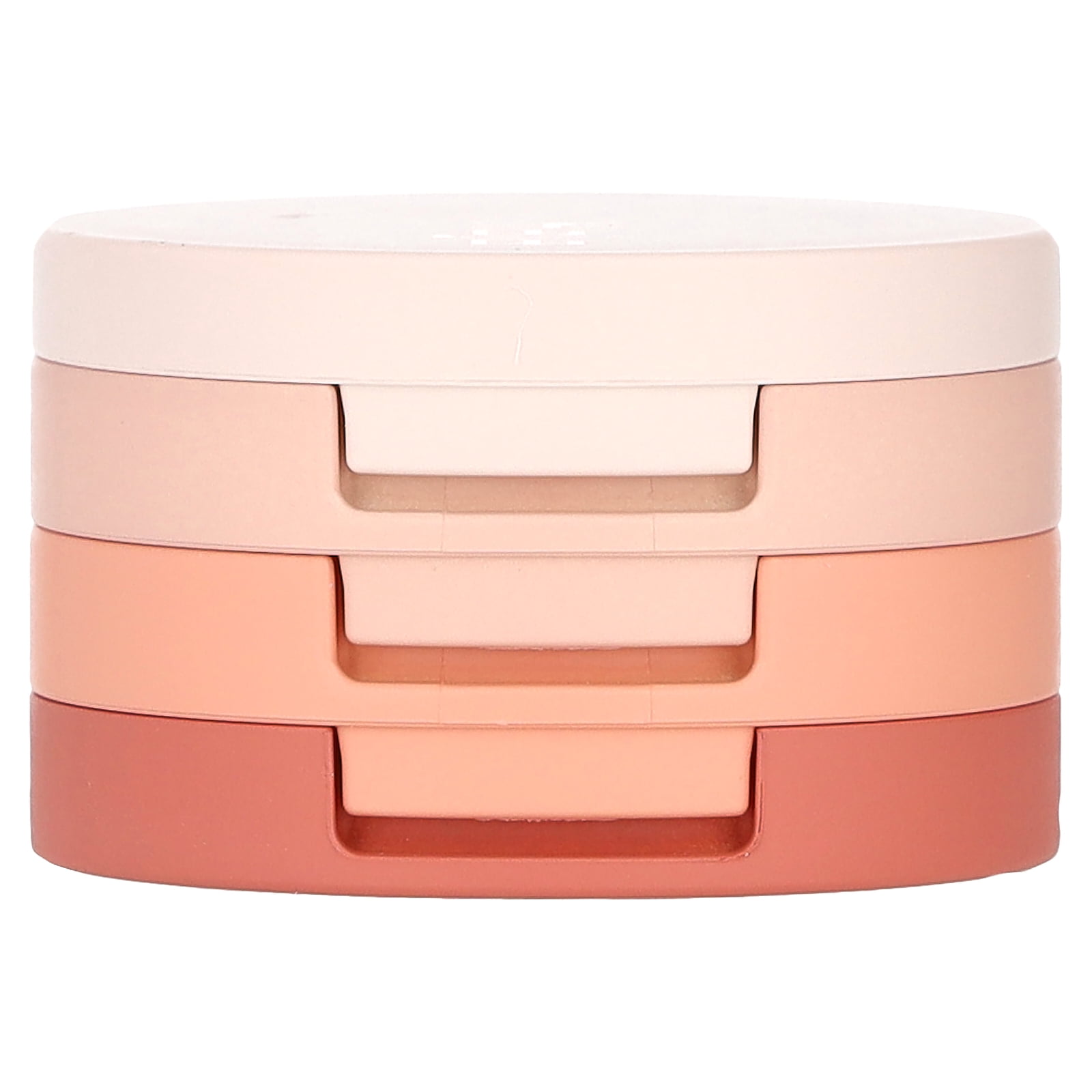 Kaja Beauty Bento, Bouncy Chrome, Shimmer & Matte Eyeshadow Trio, 16 Peach Madeline, 0.14 oz (4.1 g)