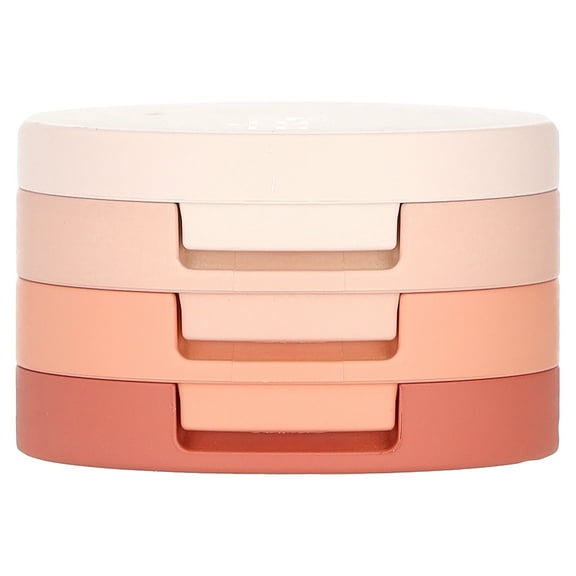 Kaja Beauty Bento, Bouncy Chrome, Shimmer & Matte Eyeshadow Trio, 16 Peach Madeline, 0.14 oz (4.1 g)