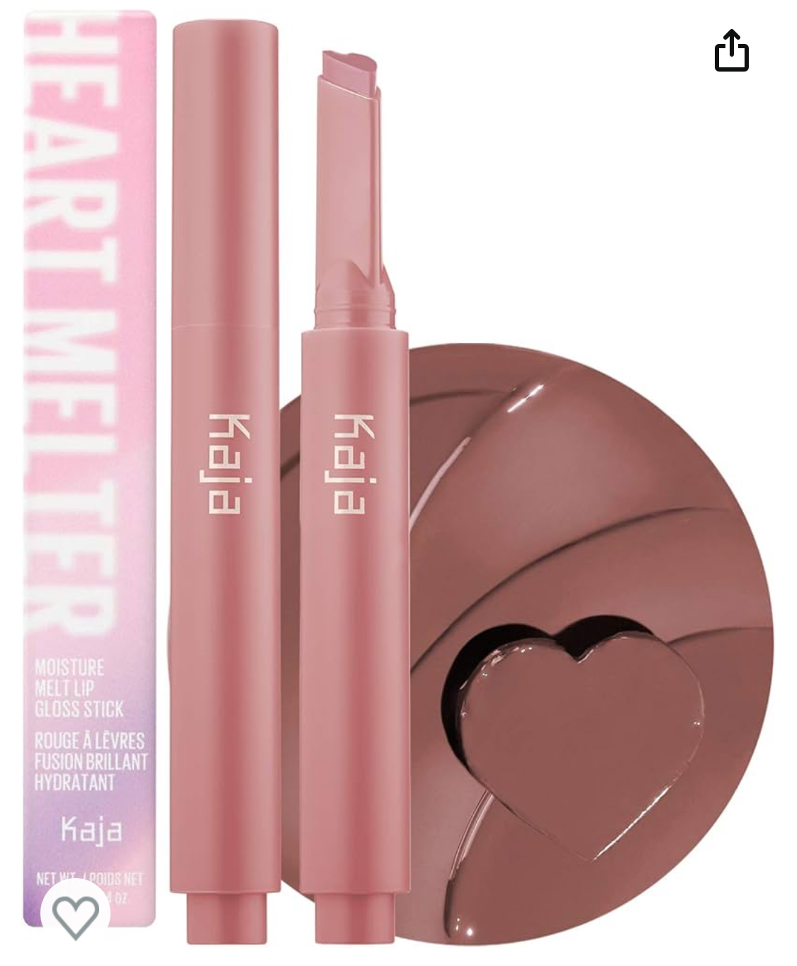 Kaja Lip Gloss Heart Melter Highshine, Glossy Finish, Flirty Cherry