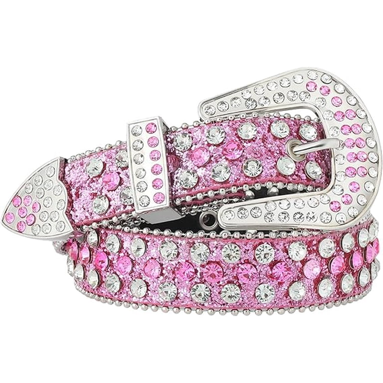 4947 Rhinestone Belt For Women Men- Western Cowgirl Sequin Diamond Bling KorhLeoh Rhinestone Belt for Women Men - Sequin Diamond  main image 3