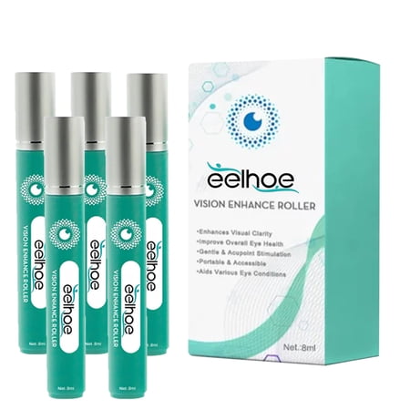 Kajiali OphthlaMed Vision Enhance Roller,Eye Massage To Relieve Fatigue and Improve Vision,Enhances Visual Clarity 5PCS