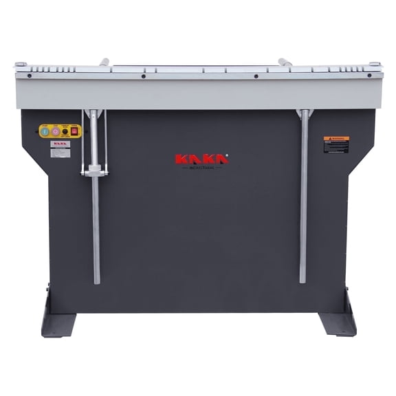 Sheet Metal Brake, 48-Inch Magnetic Box and Pan Brake, 6-Ton 16-Ga Capacity Electro Metal Break, 220V Single Phase with Foot Pedal Control Siding Brake, Includes Clamp Bars EB-4816B