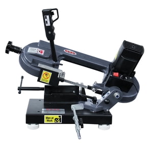 KAKA Industrial Benchtop Metal Cutting Band Saw 1000W, 40-88MPM Blade Speed, 0°-45° Adjustable Table, 3.3"x4.1" Cutting Capacity BS-85 for Metal/Wood/Plastic -110V