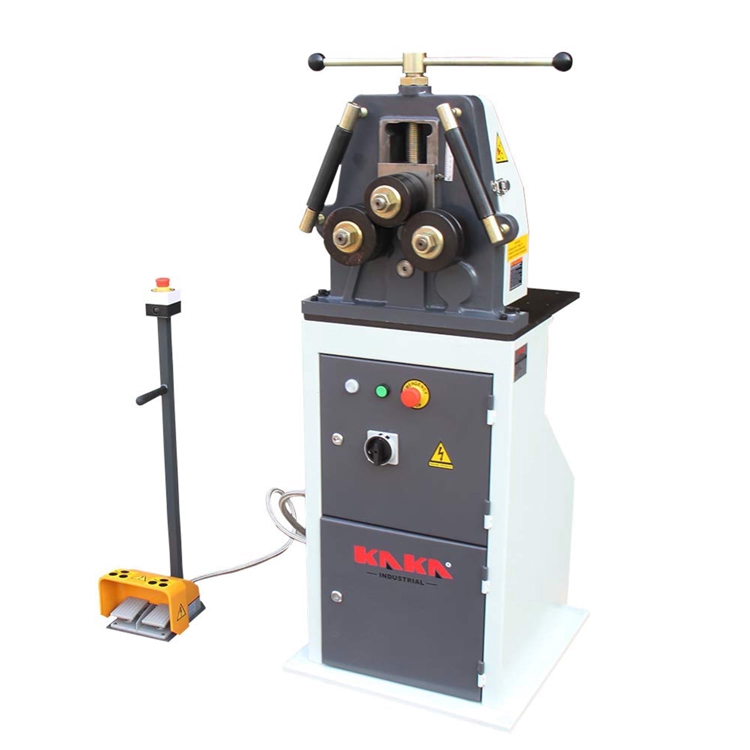 Kaka Industrial TR50 Manual Tube Pipe Roller Bender – 1.5" Standard Rollers, Hardened Steel Top Plate, Up To 2" Capacity, Chain Drive – For Exhaust, Water, Conduit
