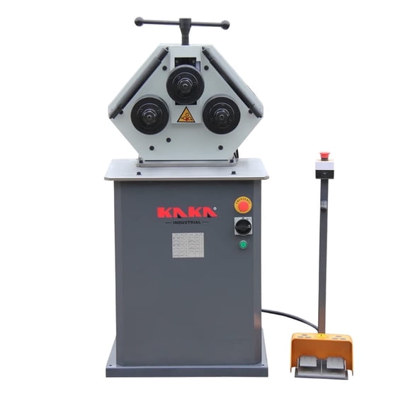 Roll Bending Machine, 3-Roll Profile Bender for Square Tube 1.57"x1.57", Flat Bar 1.97"x0.59", Round Bar 1.18", Angle & T-Section Steel, 0.75kW Horizontal/Vertical Operation RBM-30HV