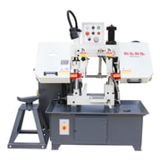 Kaka Industrial Metal Bandsaw, 7.8 in Capacity Double Column Horizontal Band Saw, Hydraulic Control Semi-Automatic TGK-08