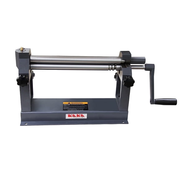 KAKA INDUSTRIAL Slip Roll Machine 12 inch x 22-Ga, Manual Sheet Metal Roller with Removable Rollers W01-1222​