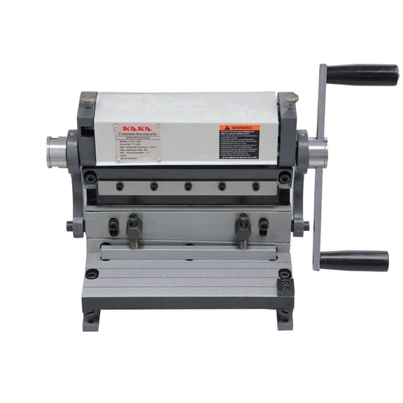 Kaka Industrial Metal Brake, 8 in, 3-in-1 Combination Shear Brake Roll Machine, 20Ga, 90° Slip Roll Machine 3-in-1/8