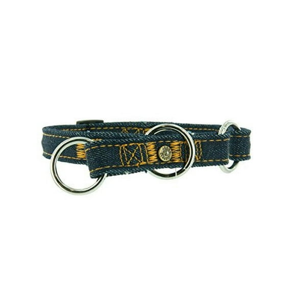 Kakadu Pet Indigo Dog Collar, 3/4" x 18", Blue