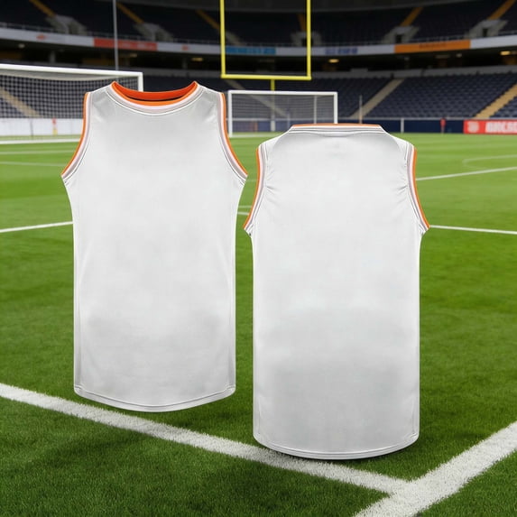 Kakii Blank Basketball Jersey Reversible Boy's Mesh Athletic Sports Shirts Training Practice 3-18Y