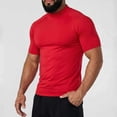 thumbnail image 1 of Kakii Compression Shirt Men Mock Turtleneck Short Sleeve Athletic Workout T Shirts Quick Dry Sports Undershirt Base Layer Tee Tops, 1 of 5