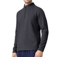 thumbnail image 1 of Kakii Men Quarter Zip Pullovers Lightweight Long Sleeve Golf Shirts Dry Fit 1/4 Zip Athletic Shirt for Workout Running, 1 of 4